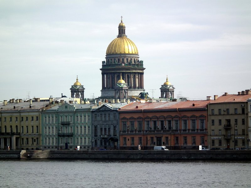 Buildings on the bank of the Neva, St Petersburg