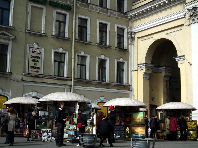 A small art market, St Petersburg