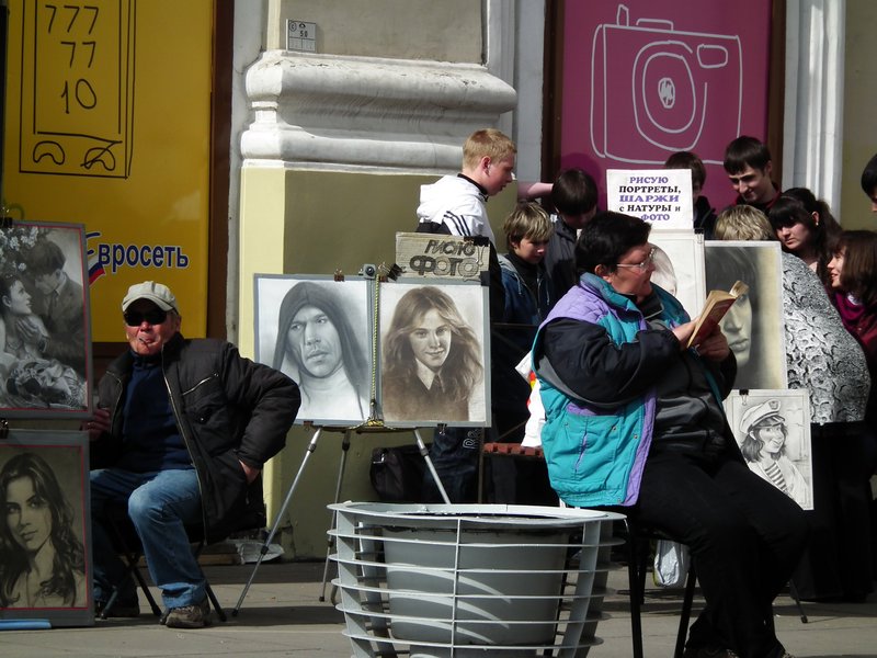 Portrait painters, St Petersburg