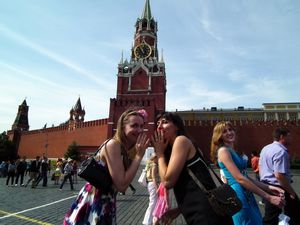 Russian girls can't seem to resist posing for silly photos