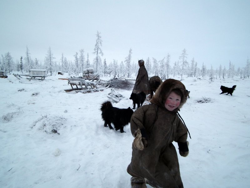 A Nenets child, Nadym Region, Siberia