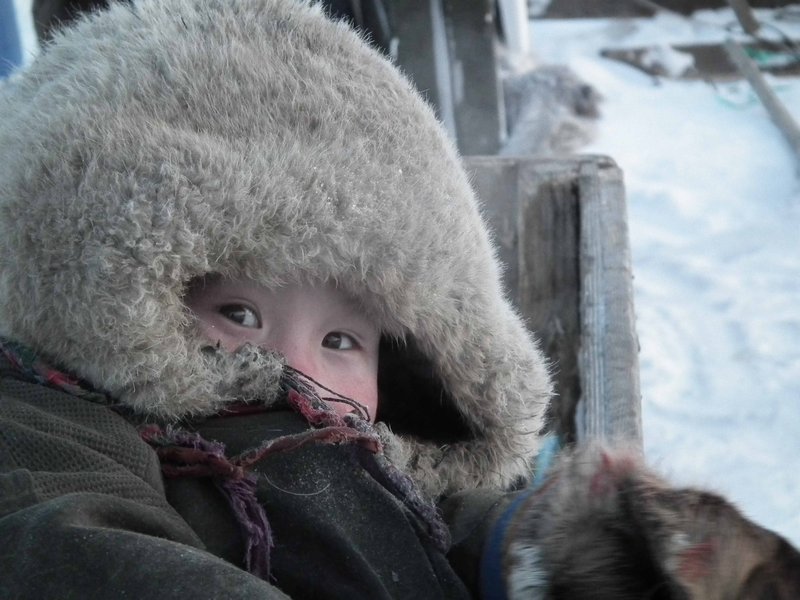 A Nenets child, Nadym Region, Siberia