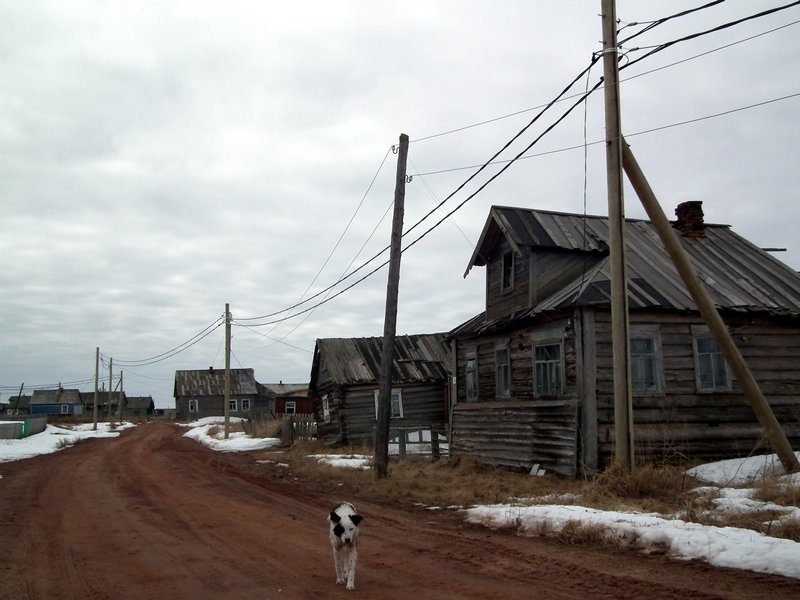 Kashkarantsy. a Tersky Coast village on the White Sea, Kola Peninsula, Arctic Russia