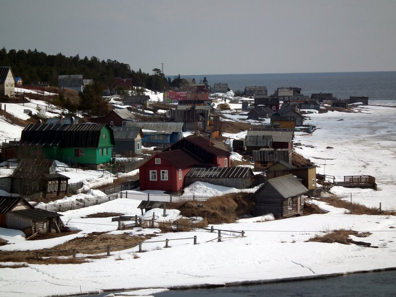 Kuzreka, a Tersky Coast village on the White Sea, Kola Peninsula, Arctic Russia