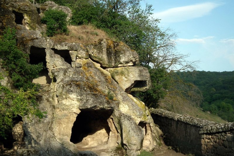 Chufut Kale cave town, Bakhchisaray, Crimea, Ukraine