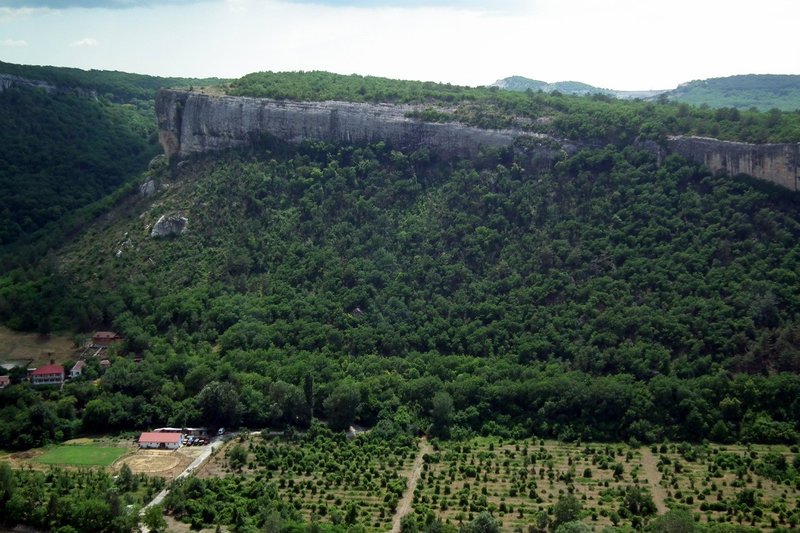 View from the top of the cliffs near Bashtanovka, Crimea, Ukraine