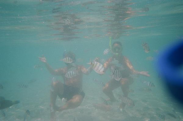 Koh Nanagyaun me and Phil under water!