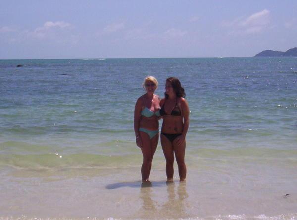 Me and Mum in the sea