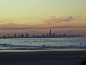 Surfers Paradise at Sunset