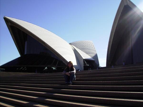 Me on the steps of the Opera House