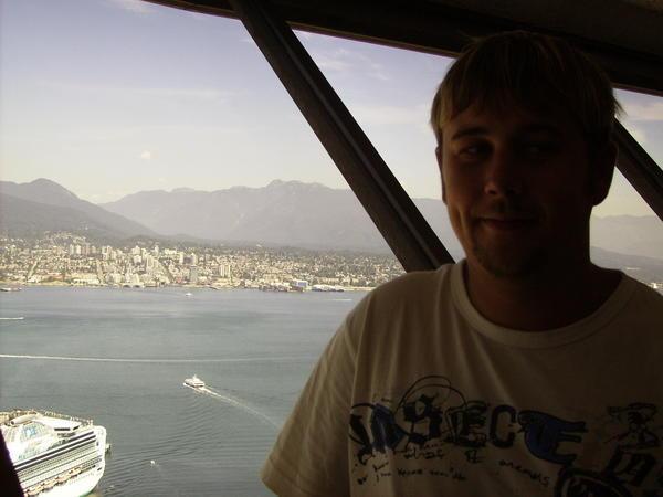 Phil up the sky tower