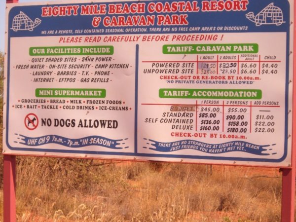 80 Mile Beach Information