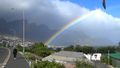Rainbow and part of the 12 Apostles(mountains) near Cape Town