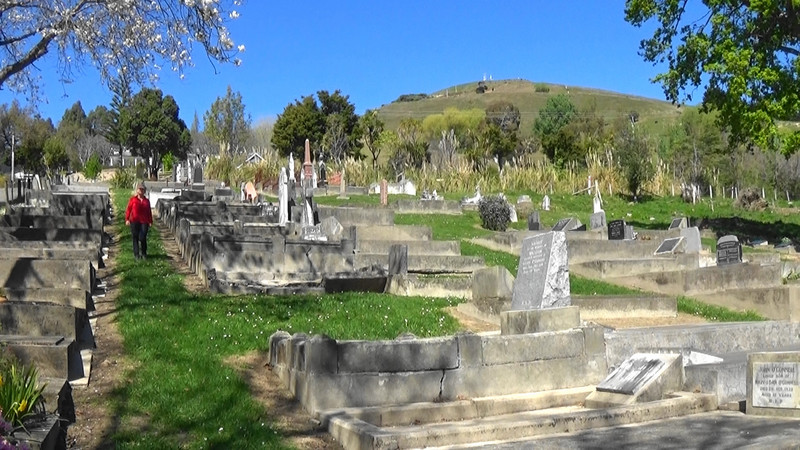 The Catholic cemetery ,Akaroa