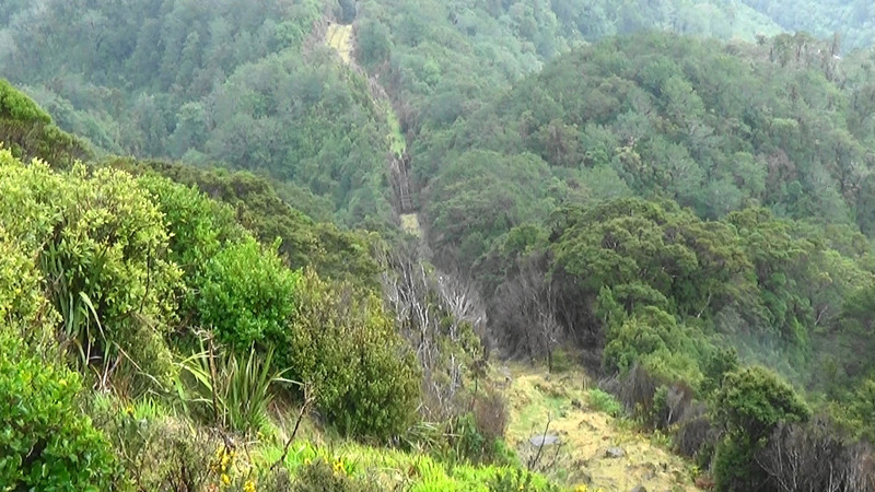 The Deninston Incline from the top