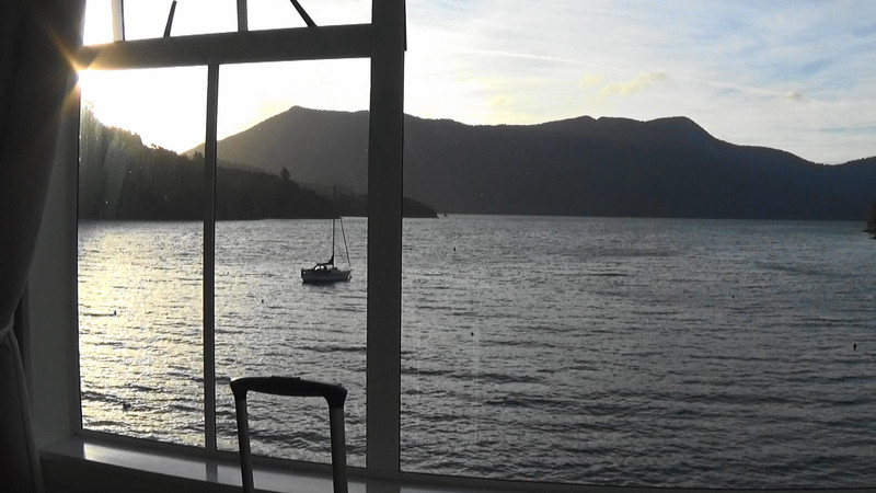 Our room at Te Mahia Resort,Kenepuru Sound,Marlborough,with a view to wake up for
