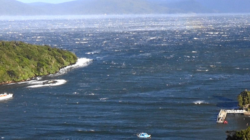 Paterson Inlet,Stewart Island from Observation Rock with Iona Island on the left