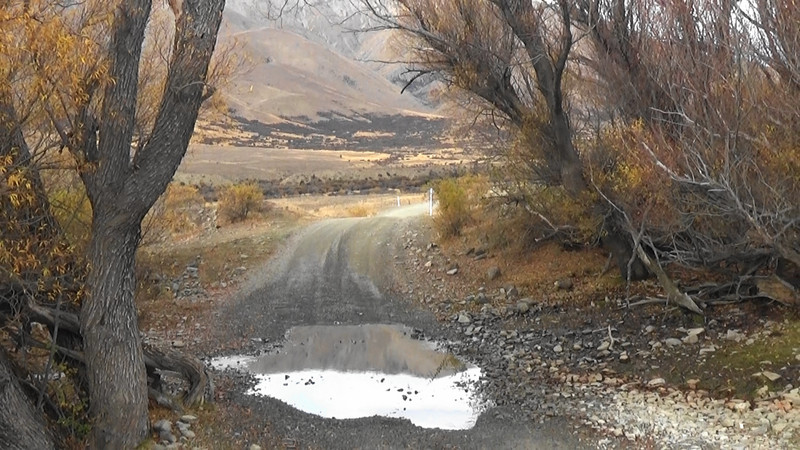 We were halted by a ford on the way to the Hakataramea Pass,Mackenzie Country