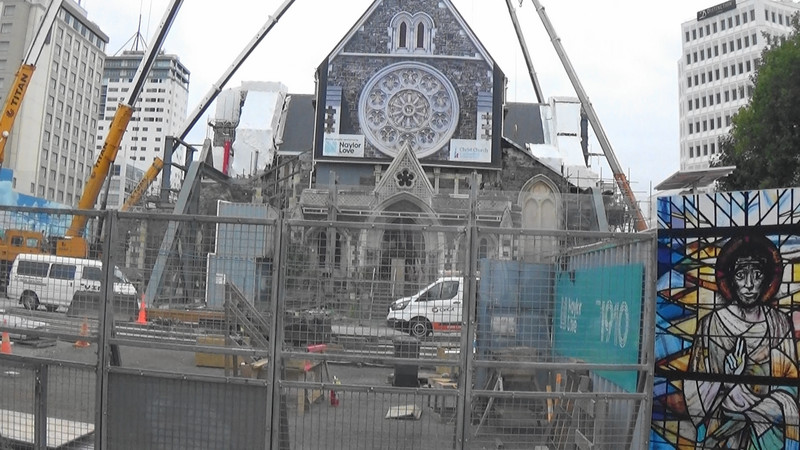 Reconstruction of the Cathedral is underway
