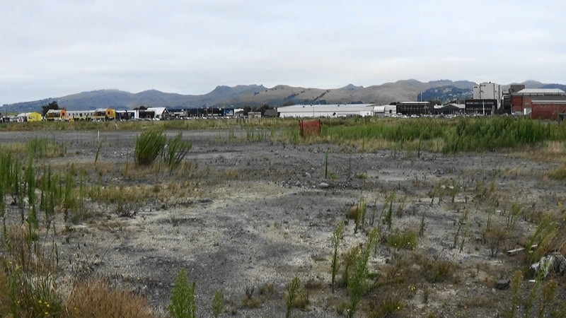 The wasteland that will be the Christchurch Stadium