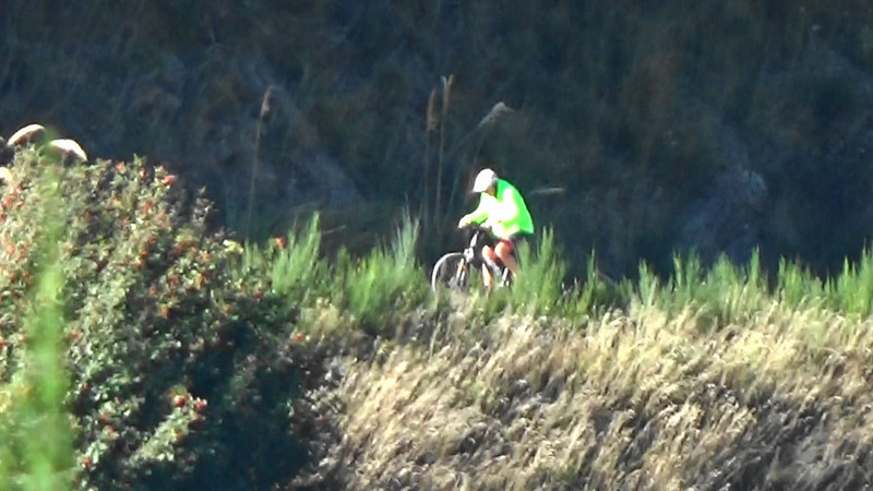 A cyclist we passed on our way to the summit