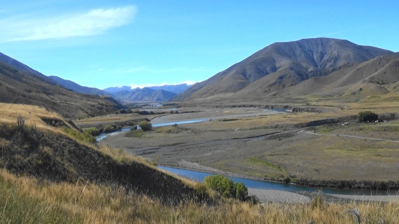 Severn River near its confluence with the Acheron River,Molesworth Station