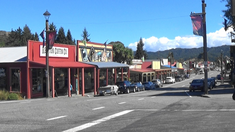 Another angle of the main street,Reefton