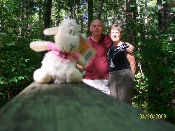 Murray and us on the trail at Otter Lake