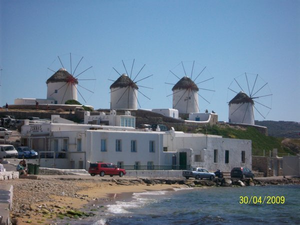 World famous windmills,Mykonos