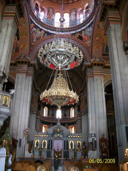 Inside the cathedral,Heraklion