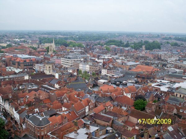 View over York from the minster tower