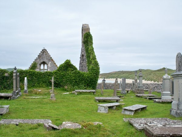 Church ruins and graveyard at Durness