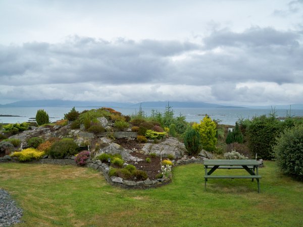 The scenery from the B&B at Kyle of Lochlacsh