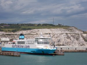 One of the opposition ferries at Dover