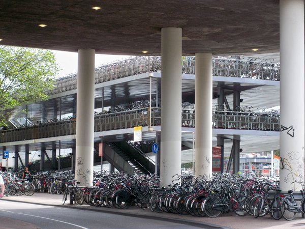 Parking building for bikes only,Amsterdam
