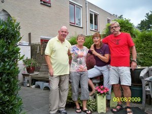 Wim and Diny and us as we leave the Netherlands