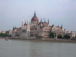 The neo-Gothic Parliament Building,Budapest