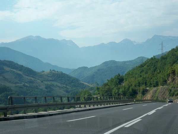 Mountains south of Sarajevo