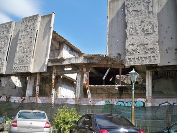 Bombed out shopping mall,Mostar