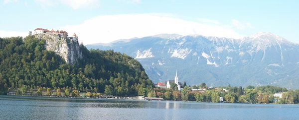 Panorama including Castle Bled