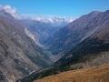 Down the valley to Zermatt far below