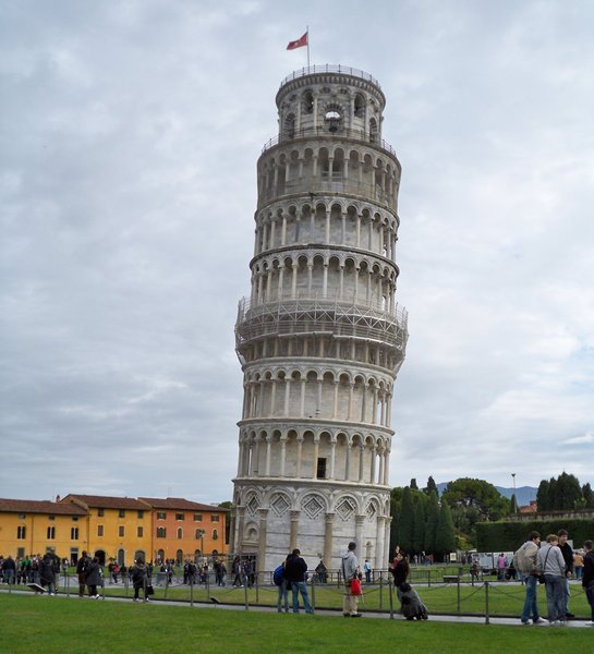 The world famous Leaning Tower of Pisa