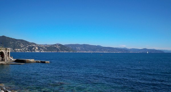 Lunch stop near Portofino