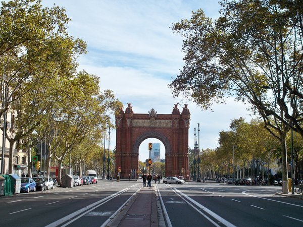 The Arc de Triomphe,Barcelona