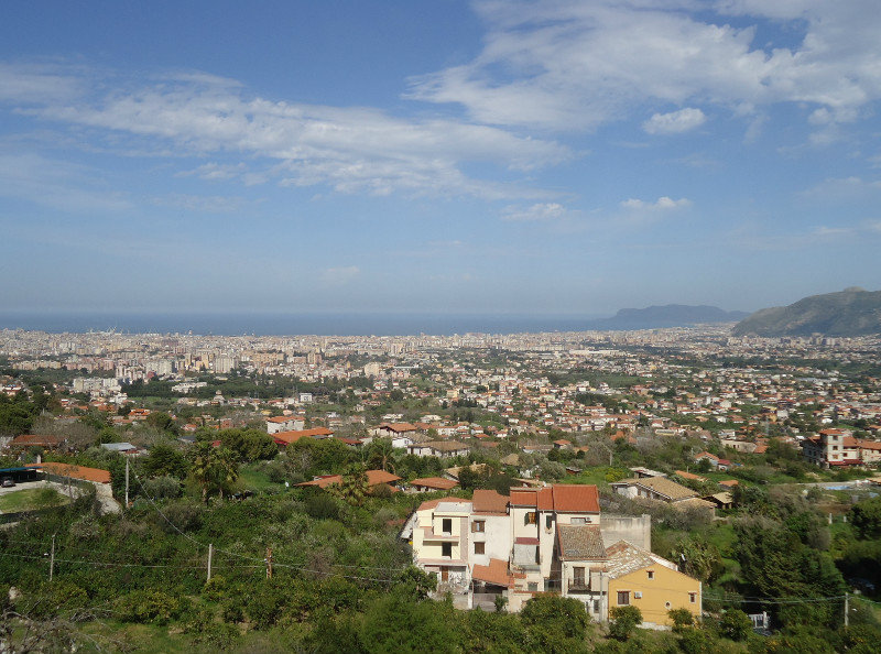 The view to Palermo from Monreale