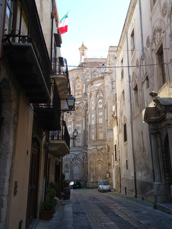 The cathedral from a narrow street