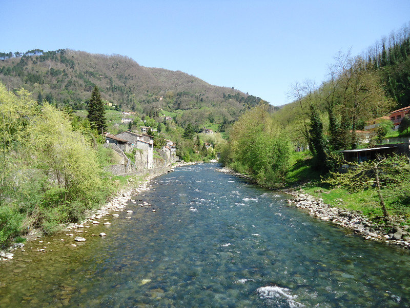 The river through Bagni di Lucca