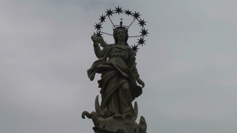 Madonna statue