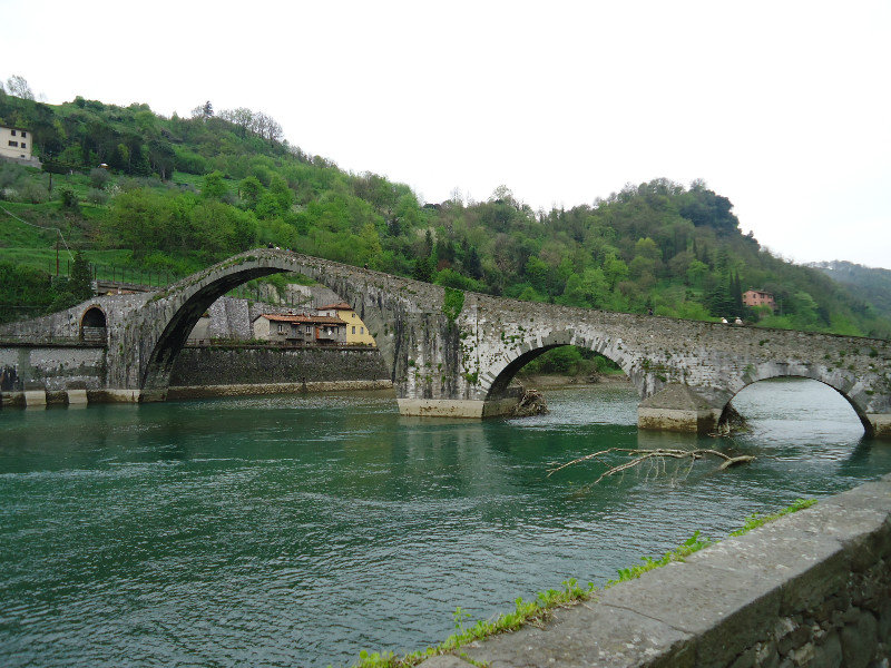 Ponte della Maddalena near Bagni di Lucca