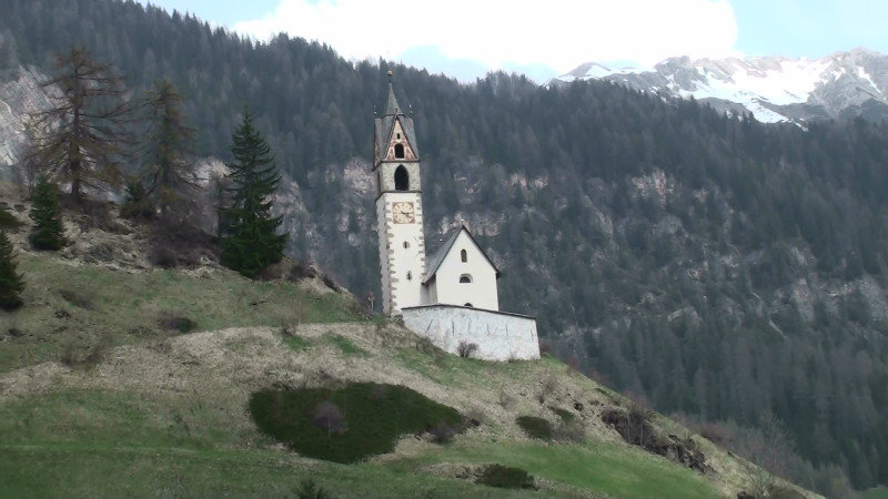 The alpine church built in 1490